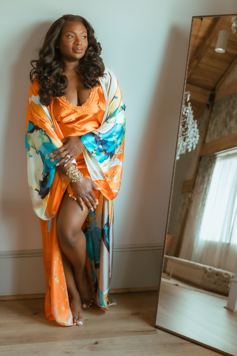 Sunset Bloom Kimono Dress - Heiress Gems