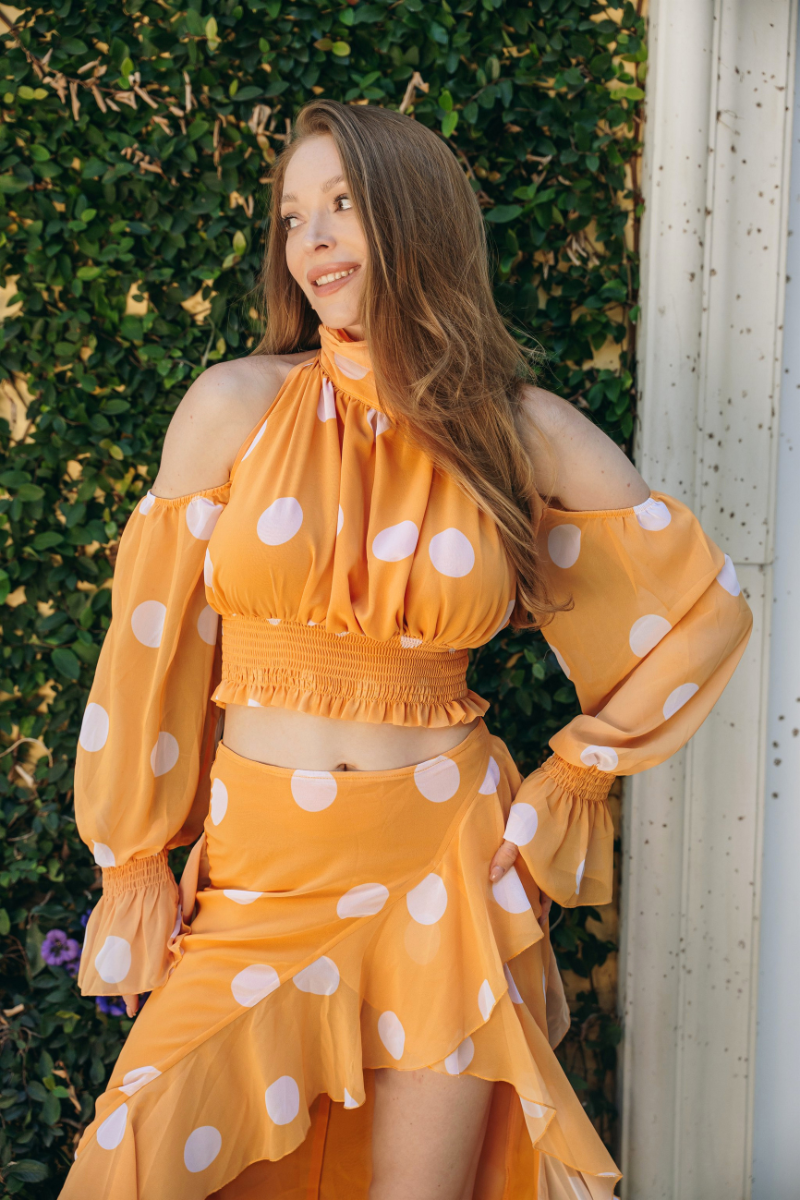 The Heiress Polka Set in Marigold