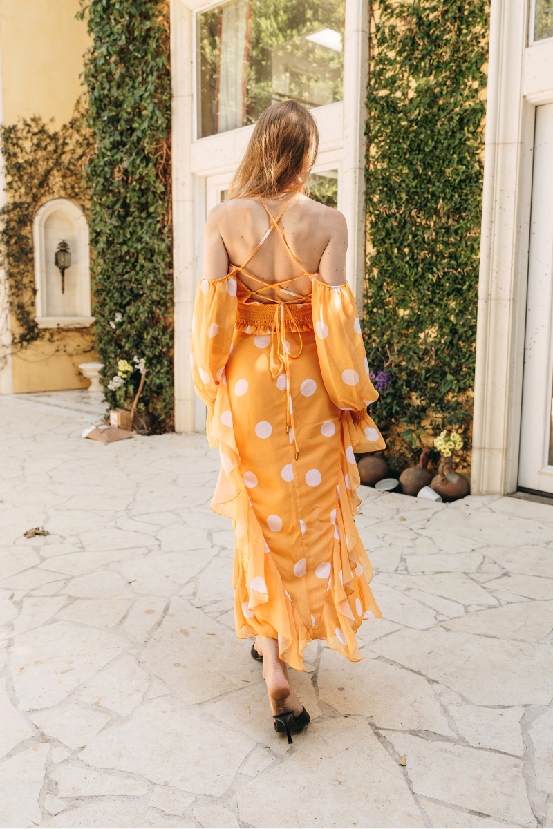 The Heiress Polka Set in Marigold